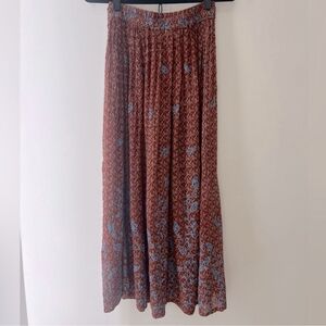 Vintage Bohemian Midi Skirt